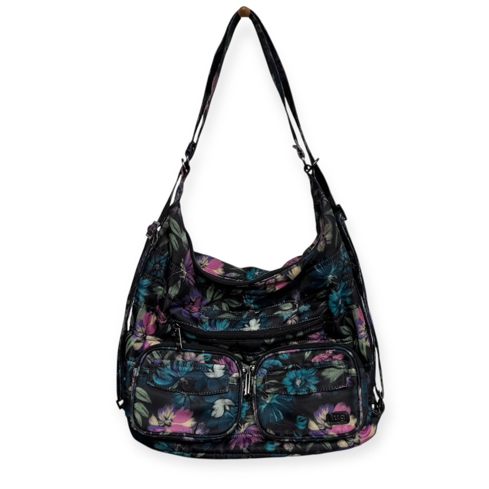 Lug Zipliner Floral Convertible‎ Shoulder Bag Backpack